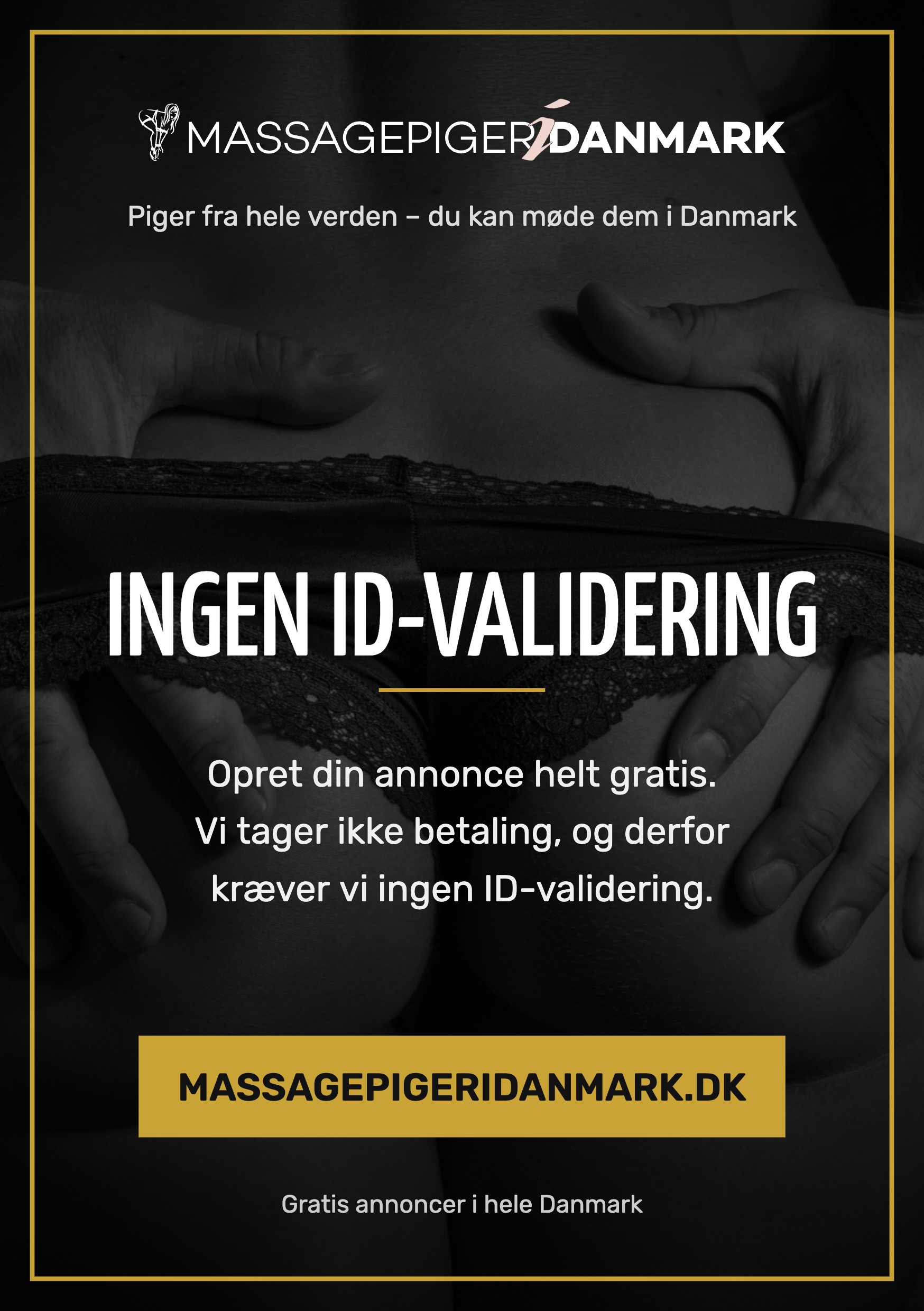 Plakat A5 – Massagepigeridanmark.dk – Ingen ID-validering